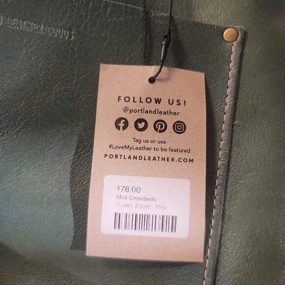 Portland Leather Eucalyptus Mini Crossbody (Bag only, wallet not included) - Picture 4 of 7